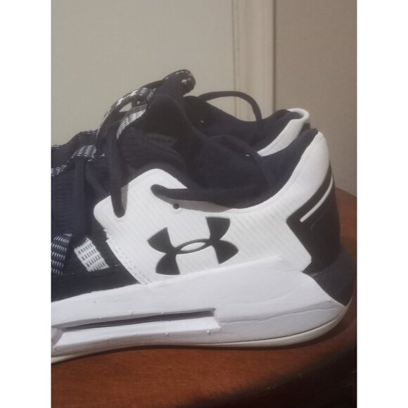 Under Armour Block City 2.0 Womens Size 9 Blue White Running Shoes Sneakers - Picture 10 of 15